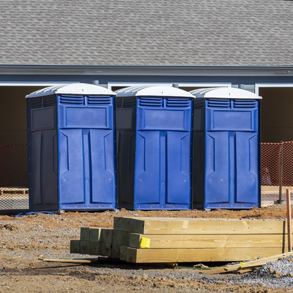 what is the cost difference between standard and deluxe porta potty rentals in Fairfield WA